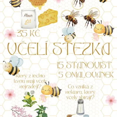 🐝 VČELÍ STEZKA – výuková a zábavná aktivita pro MŠ 🌸​​​​​​​