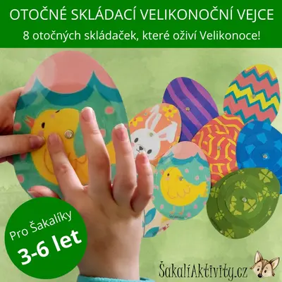  Otočné skládací VELIKONOČNÍ VEJCE 
