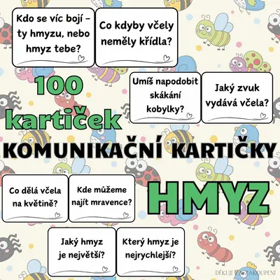 HMYZ - 100 komunikačních kartiček