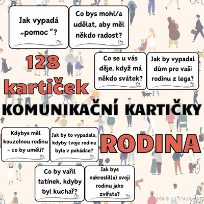 RODINA - 128 komunikačních kartiček