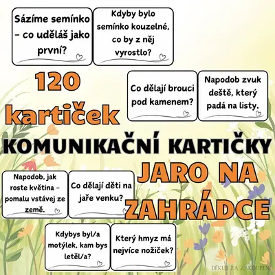 JARO NA ZAHRÁDCE - 120 komunikačních kartiček