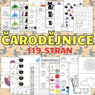ČARODĚJNICE- 119 stran aktivit
