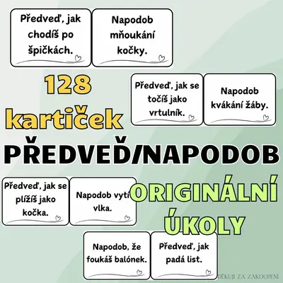 PŘEDVEĎ/NAPODOB... - 128 kartiček