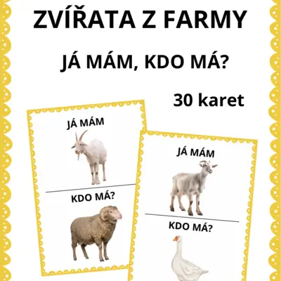 Zvířata z farmy🐴  - Já mám, kdo má?