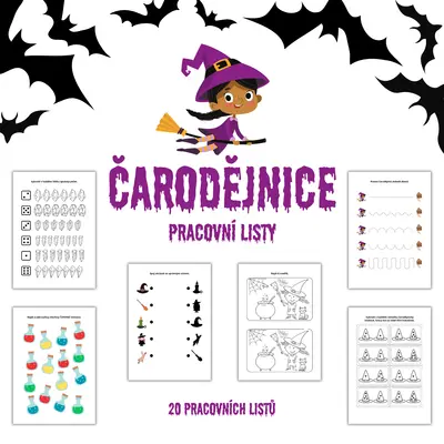ČARODĚJNICE - pracovní listy