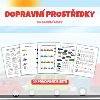 DOPRAVNÍ PROSTŘEDKY - pracovní listy