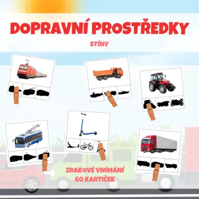 DOPRAVNÍ PROSTŘEDKY - stíny
