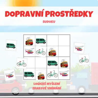 DOPRAVNÍ PROSTŘEDKY - sudoku