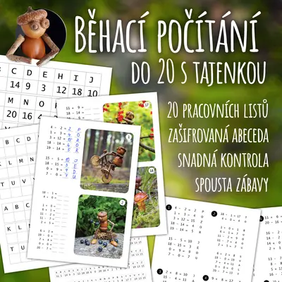 Běhací počítání do 20 s tajenkou