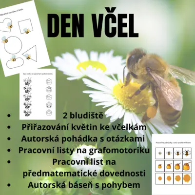 DEN VČEL - pracovní listy