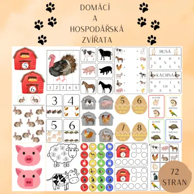 DOMÁCÍ A HOSPODÁŘSKÁ ZVÍŘATA - AKTIVITY