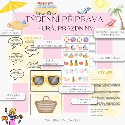 Týdenní příprava - Hurá, prázdniny