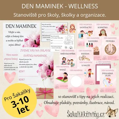  Den maminek - Wellness den (čas s maminkou) do škol, školek a organizací 