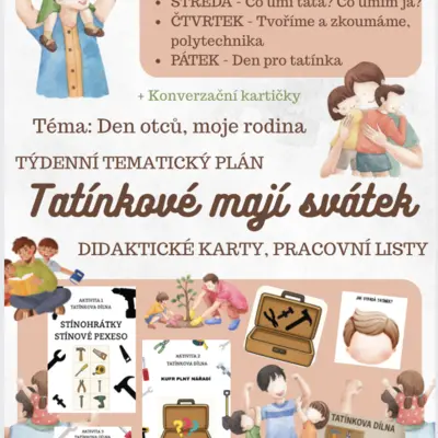 Tatínek má svátek (aktivity, přípravy) rodina, Den otců