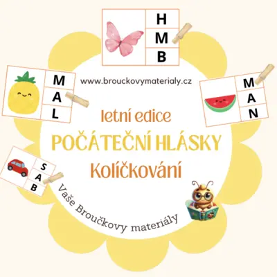 Počáteční hlásky- Kolíčkování (léto)