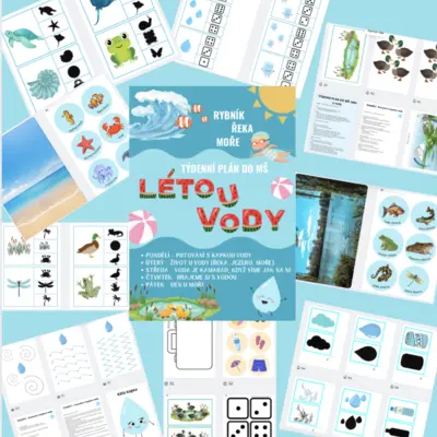 LÉTO U VODY – řeka, moře, rybník, cesta kapky (voda kolem nás)