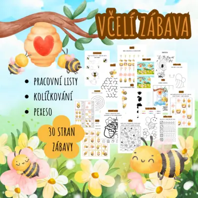 VČELÍ ZÁBAVA - pracovní listy