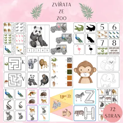 ZVÍŘATA ZE ZOO - AKTIVITY