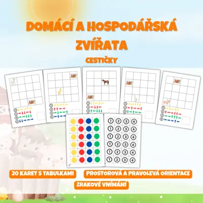 DOMÁCÍ A HOSPODÁŘSKÁ ZVÍŘATA - cestičky