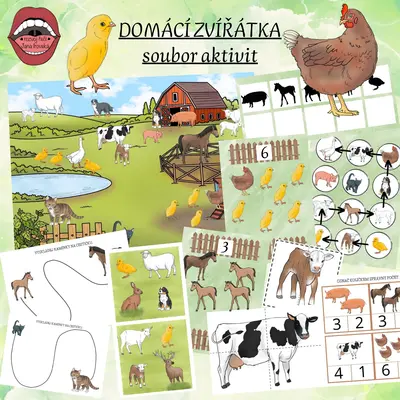 DOMÁCÍ ZVÍŘÁTKA: hravý soubor aktivit