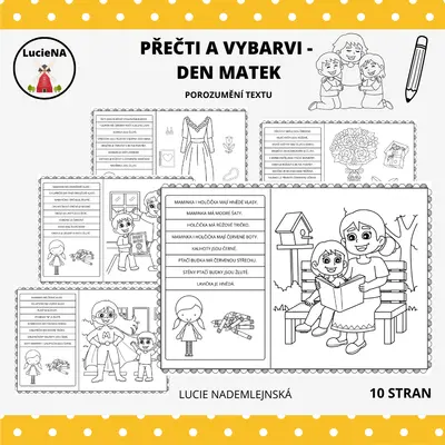 PŘEČTI A VYBARVI - DEN MATEK