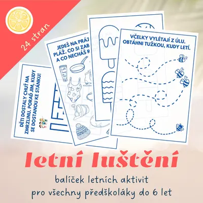 Balíček letních aktivit pro nejmenší | luštění, bludiště a hádanky