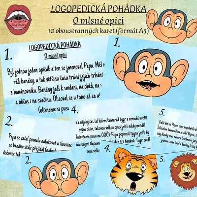 LOGOPEDICKÁ POHÁDKA: O MLSNÉ OPICI