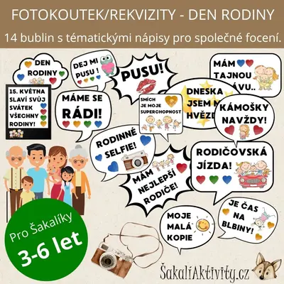  Fotokoutek - rekvizity - Den rodiny 