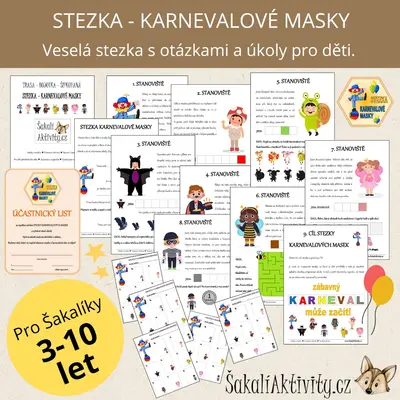 Šakalíkova trasa - STEZKA - KARNEVALOVÉ MASKY
