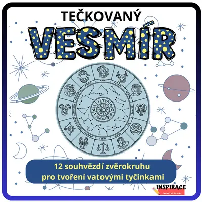Puntíkaté - tečkované🌟SOUHVĚZDÍ (VESMÍR) 💫