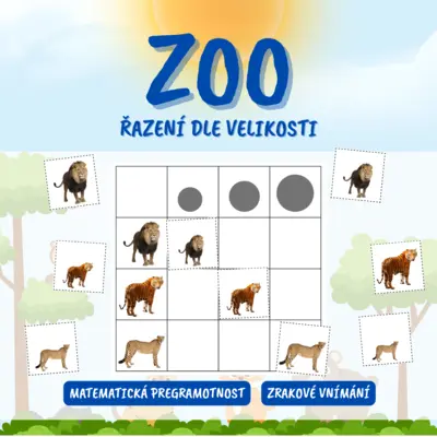 ZOO - řazení dle velikosti