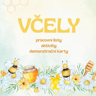 Včely - pracovní listy, aktivity, demonstrační karty