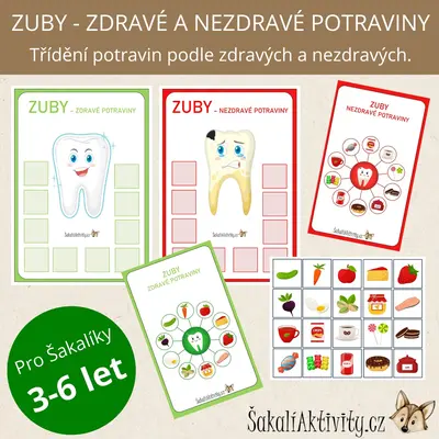 ZUBY - ZDRAVÉ A NEZDRAVÉ POTRAVINY