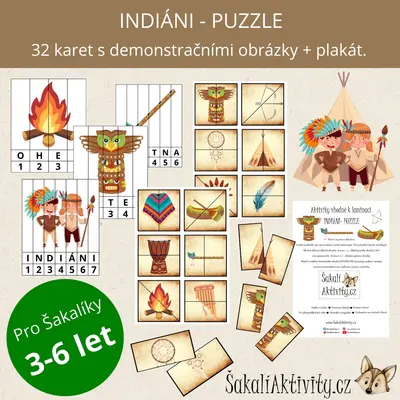  Puzzle - INDIÁNI 