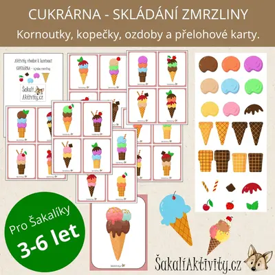 Sada aktivit - CUKRÁRNA - výroba zmrzliny