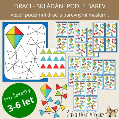  DRACI - skládání podle barev 