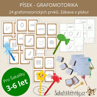  PÍSEK - grafomotorické cvičení 