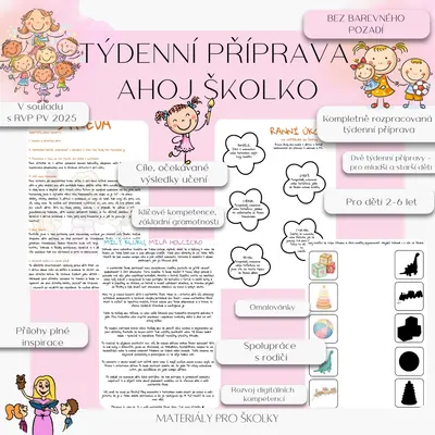 Týdenní příprava - Ahoj školko