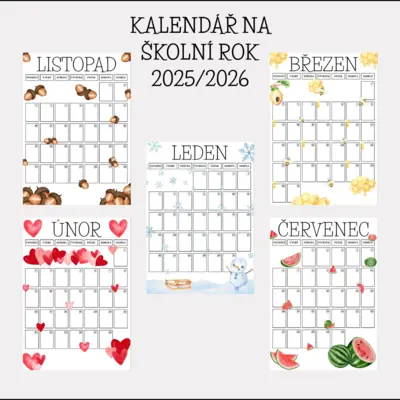 KALENDÁŘ NA ŠKOLNÍ ROK 2025/2026