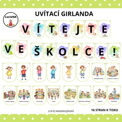 UVÍTACÍ GIRLANDA DO ŠKOLKY