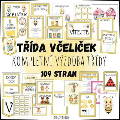 Třída včeliček - kompletní výzdoba