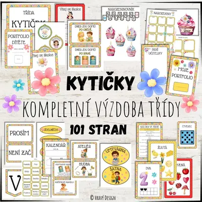 Kompletní výzdoba - třída kytiček