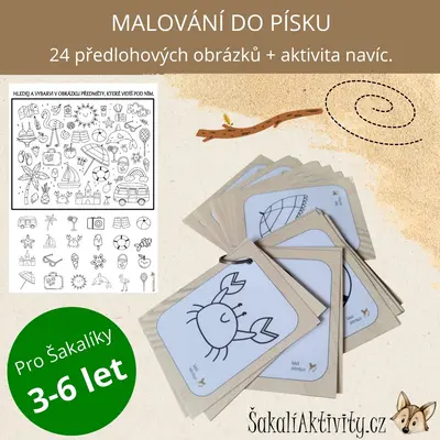  MALOVÁNÍ DO PÍSKU - předlohové obrázky 