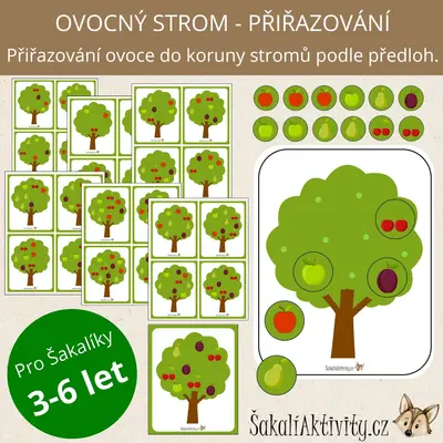  OVOCNÝ STROM - přiřazovací aktivita 