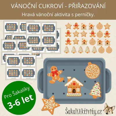 VÁNOČNÍ CUKROVÍ - přiřazovací aktivita 