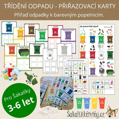 TŘÍDĚNÍ ODPADU - přiřazovací karty