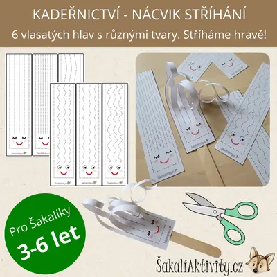  KADEŘNICTVÍ - nácvik stříhání 
