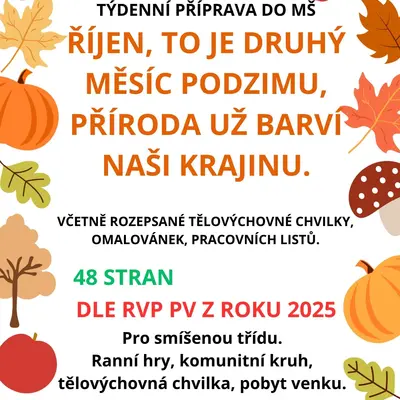 Týdenní příprava do MŠ říjen