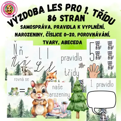 výzdoba les pro 1. nebo přípravnou třídu