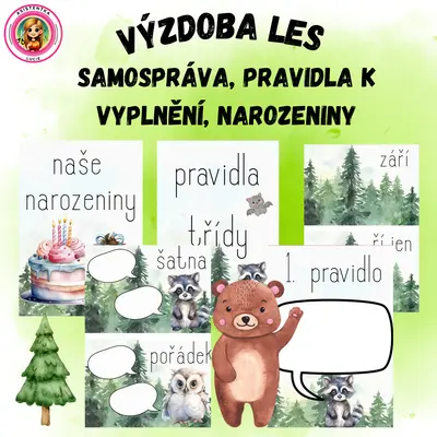 Výzdoba les - narozeniny, samospráva, pravidla